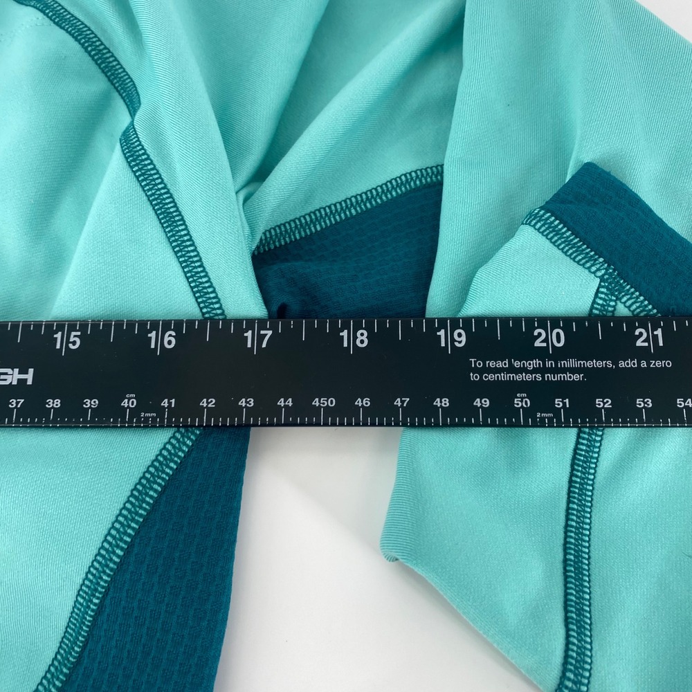 The North Face Flight Series Womens Medium Teal Quarter Zip Pullover Running Top - Picture 3 of 4
